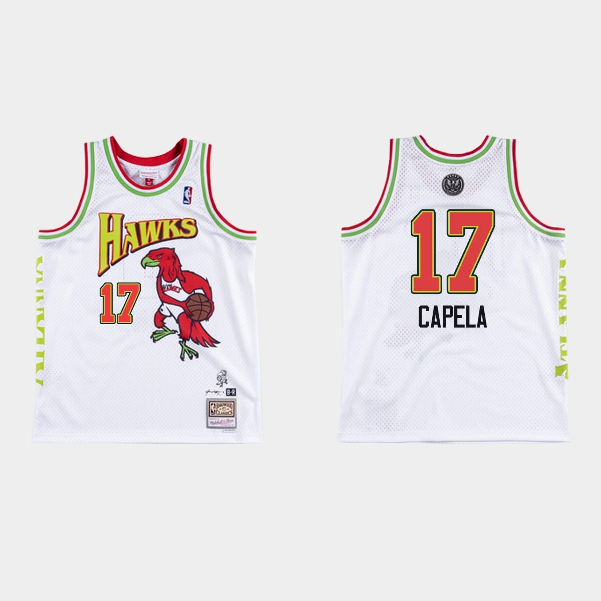 Баскетбольная джерси Atlanta Hawks #17 Clint Capela BR Remix White Future Jersey