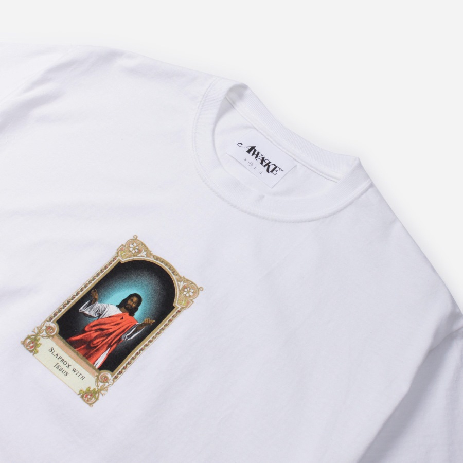 Футболка Awake Slapbox With Jesus Tee White