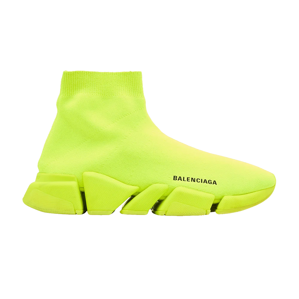 Кроссовки Balenciaga Speed 2 Trainer Knit 'Fluo Yellow'