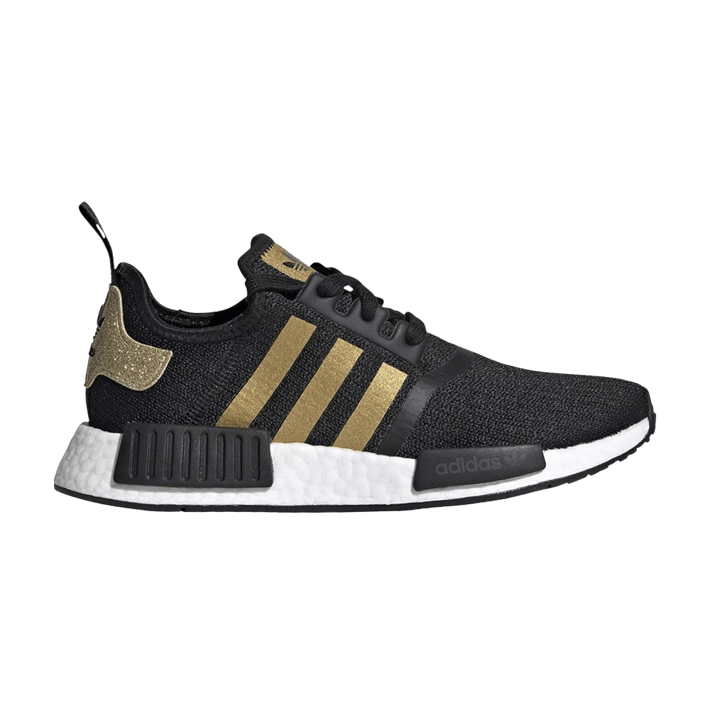 Кроссовки Adidas Wmns NMD_R1 'Black Gold Metallic'
