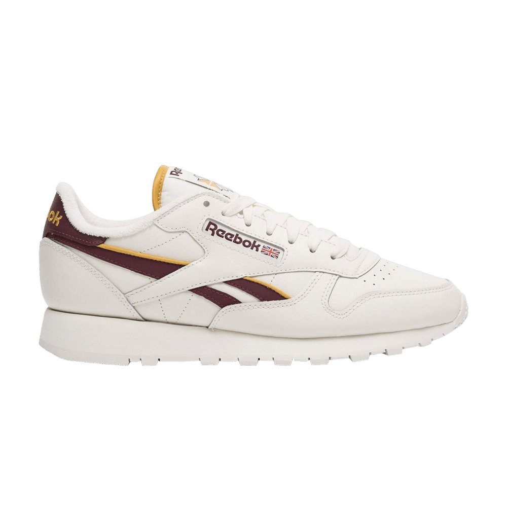 Кроссовки Reebok Classic Leather 'Chalk Classic Maroon'