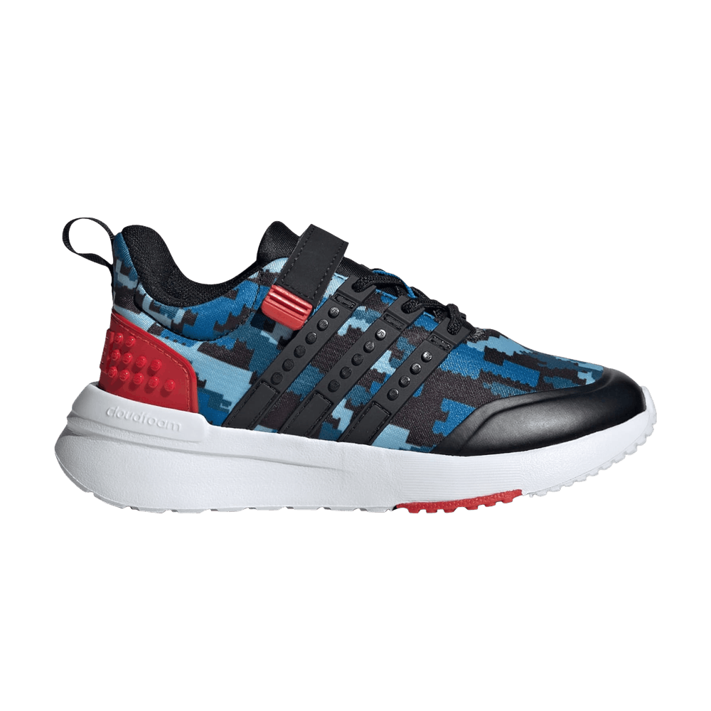 Кроссовки LEGO x adidas Racer TR21 EL Little Kid 'Blue Digi Camo'