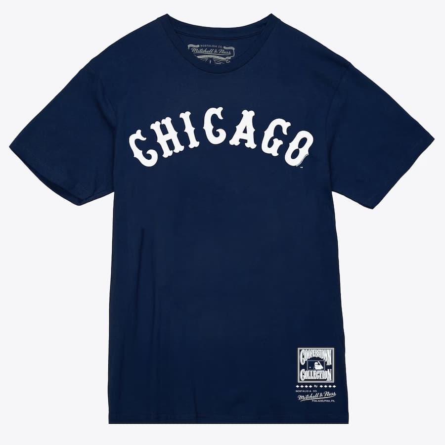 Футболка Mitchell & Ness Navy Chicago White Sox Wordmark T-Shirt