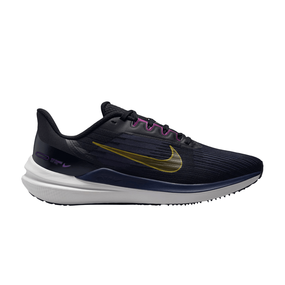 Кроссовки Nike Air Winflo 9 'Black Gold Suede'