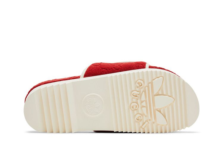 Сандалии Adidas x Gucci GG Platform Sandal 'Red Cotton Sponge'