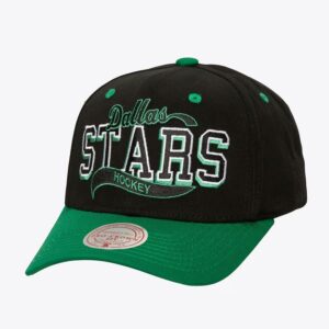 Mitchell-Ness-Black-Dallas-Stars-Block-Sweep-Pro-Vintage-Adjustable-Hat-300x300