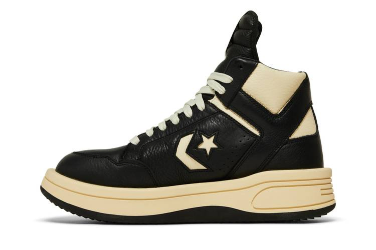 Кроссовки Rick Owens x Converse DRKSHDW TURBOWPN Mid 'Black Cloud Cream'