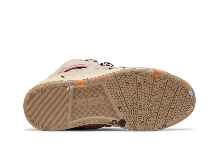 Кроссовки Gallery Dept. x Lanvin Curb Light Sneakers 'Paint Drip - Pale Pink'