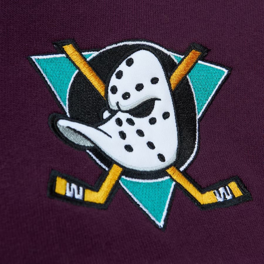 Худи Mitchell & Ness Black Anaheim Ducks Head Coach Pullover Hoodie