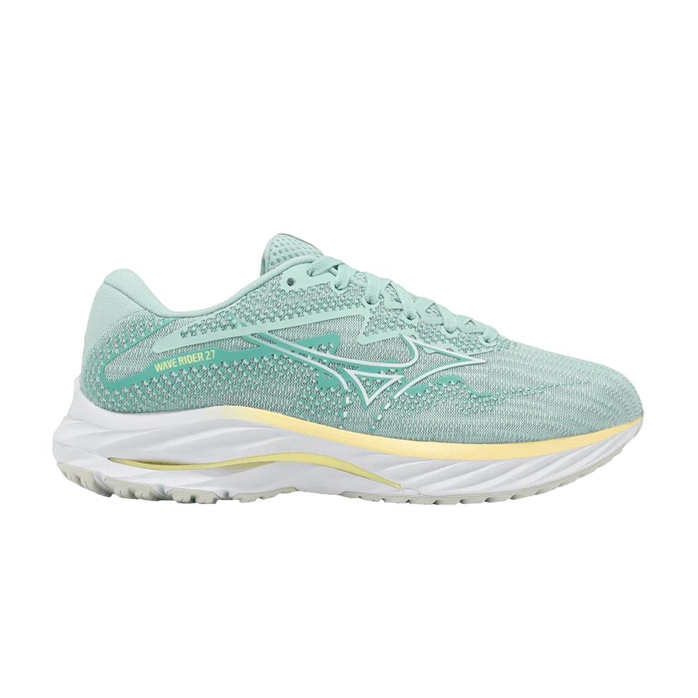 Кроссовки Mizuno Wmns Wave Rider 27 Super Wide 'Light Green White'