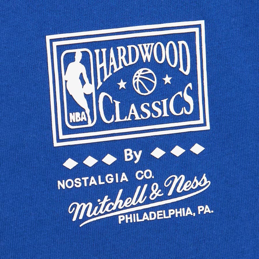Футболка Mitchell & Ness Royal Philadelphia 76ers Speedway Blurred T-Shirt