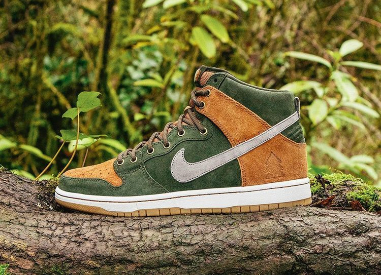 Кроссовки Homegrown x Nike SB Dunk High PRM 'Sequoia'