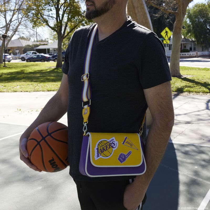 Сумка NBA Los Angeles Lakers Patch Icons Crossbody Bag