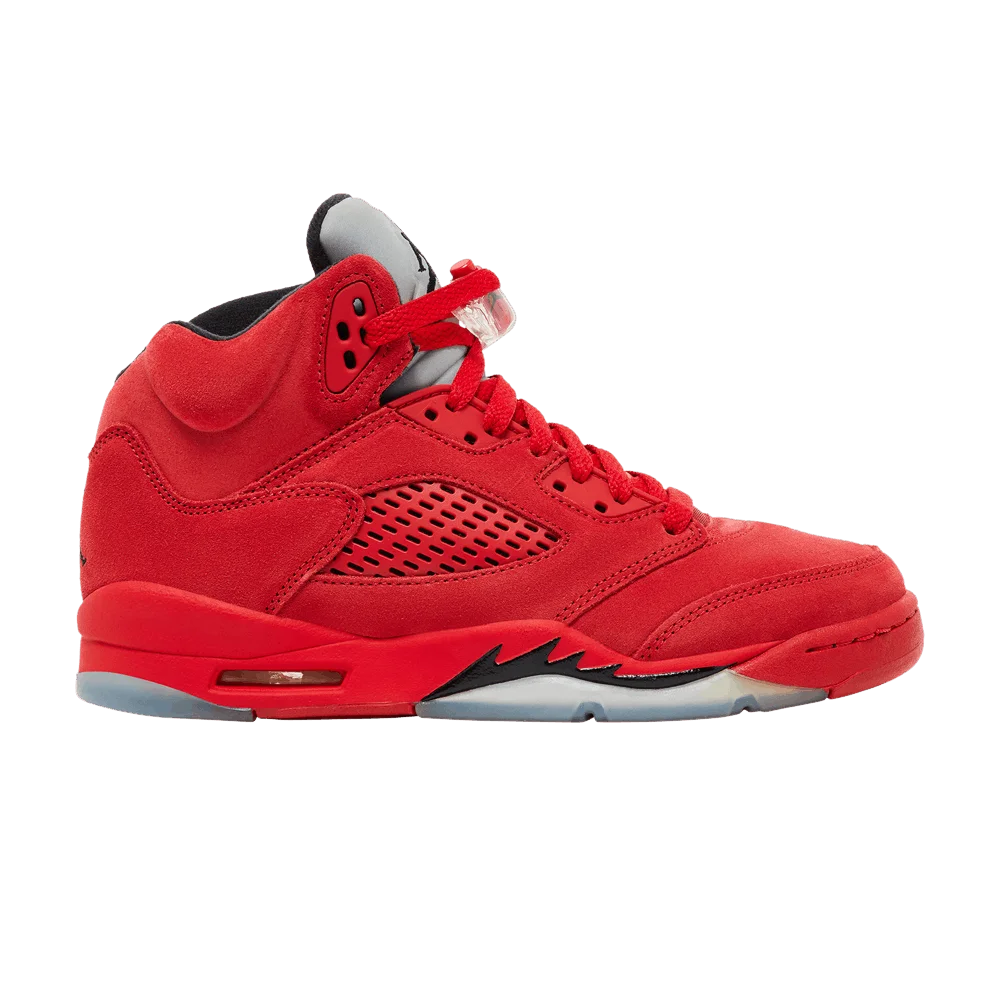 Krossovki-Air-Jordan-5-Retro-BG-Red-Suede