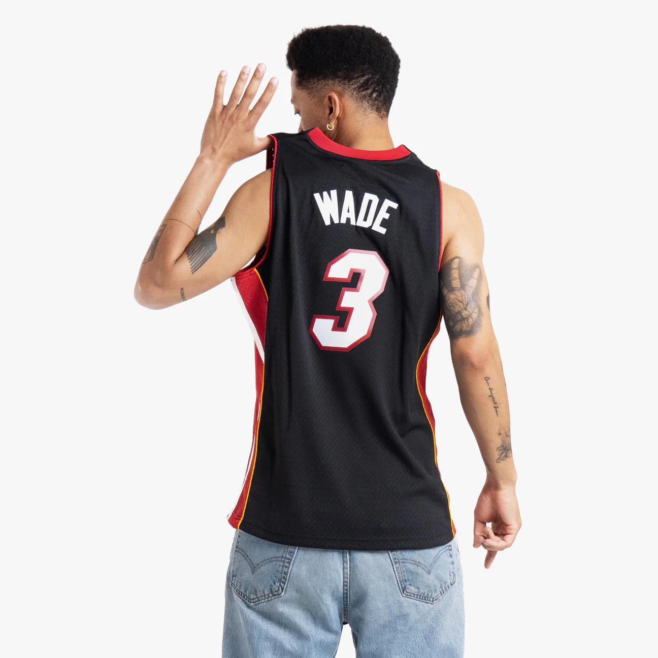 Баскетбольная джерси 2012-13 Miami Heat Dwyane Wade #3 Swingman Hardwood Classic Black Jersey