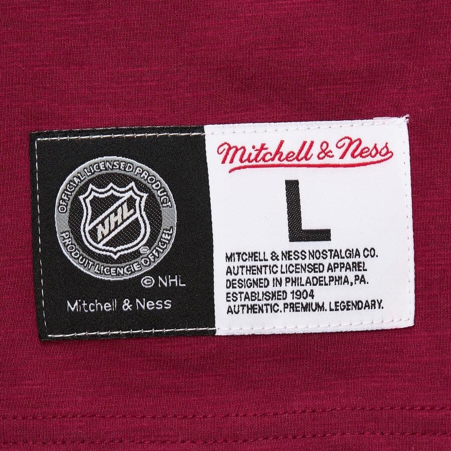 Футболка Mitchell & Ness Burgundy Colorado Avalanche Legendary Slub T-Shirt