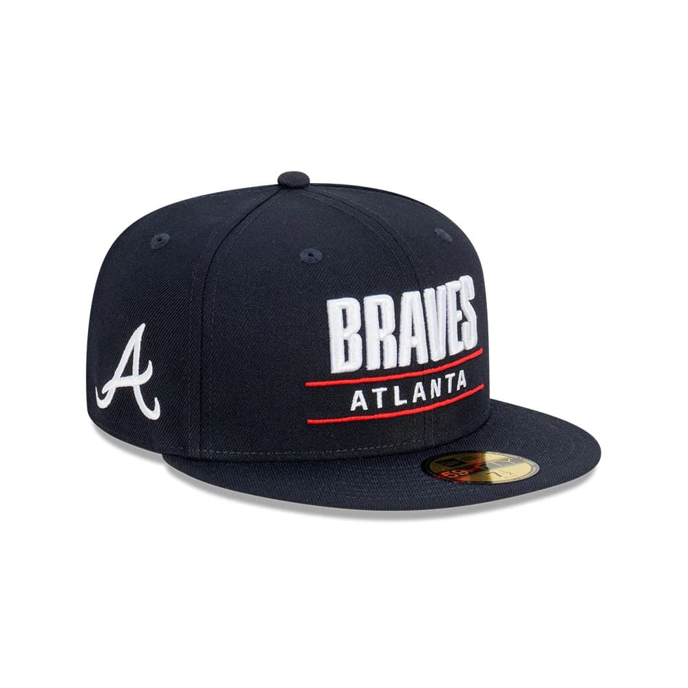 Бейсболка New Era Atlanta Braves Stacked 59FIFTY MLB Fitted Hat