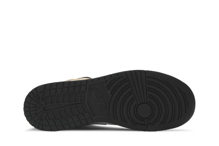 Кроссовки Air Jordan 1 Mid SE GS 'Metallic Gold'