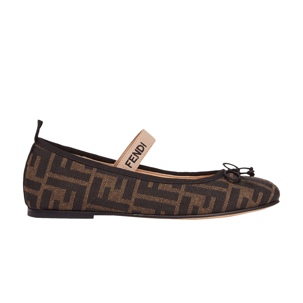 Кроссовки Fendi Ballerinas Junior 'Allover FF Logo - Tobacco'