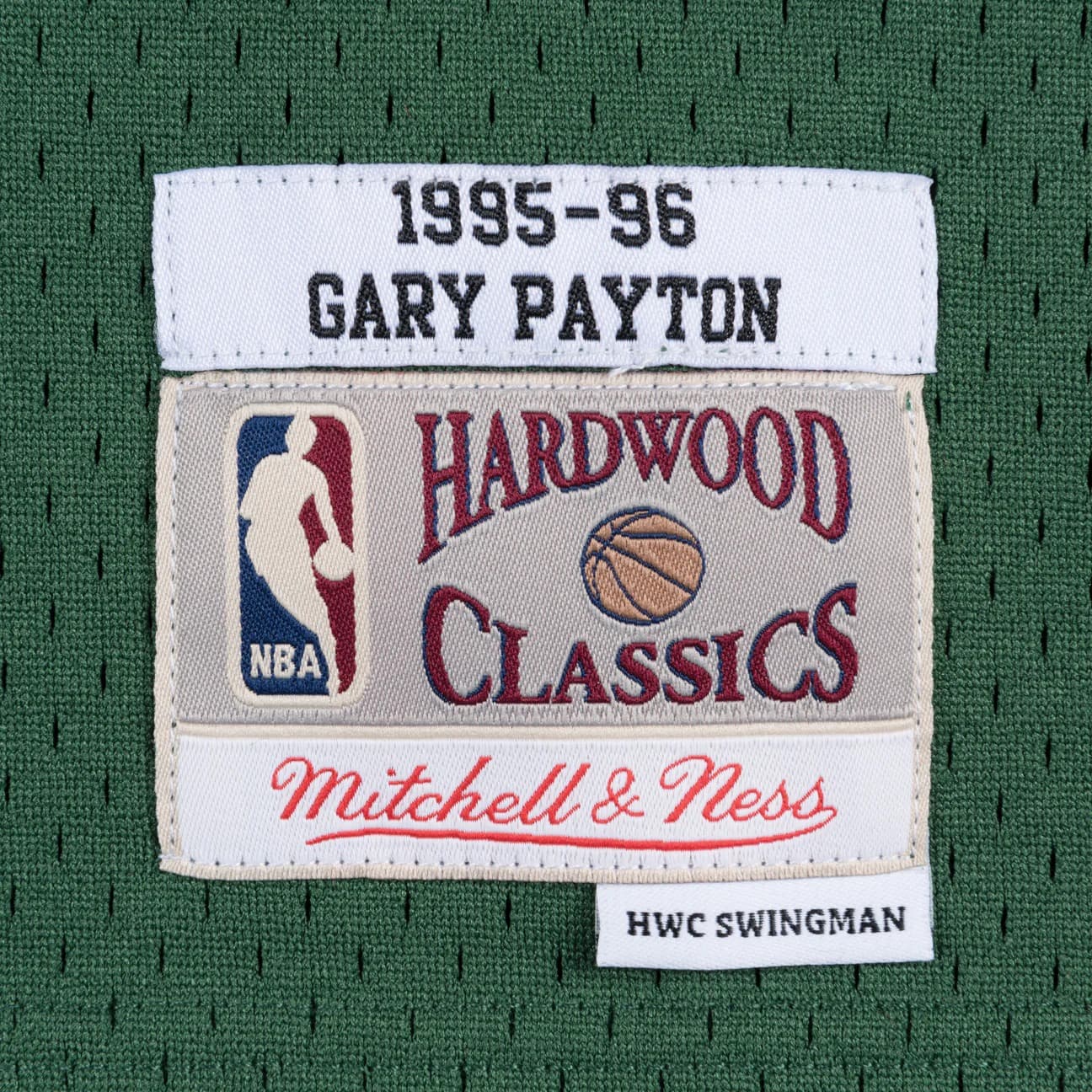 Баскетбольная джерси 1995-96 Seattle Supersonics Gary Payton #20 Swingman Hardwood Classics Green Jersey