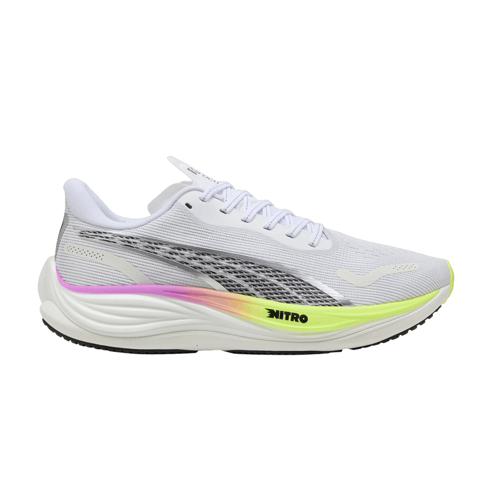 Кроссовки Puma Velocity Nitro 3 'White Pure Magenta Yellow Alert'
