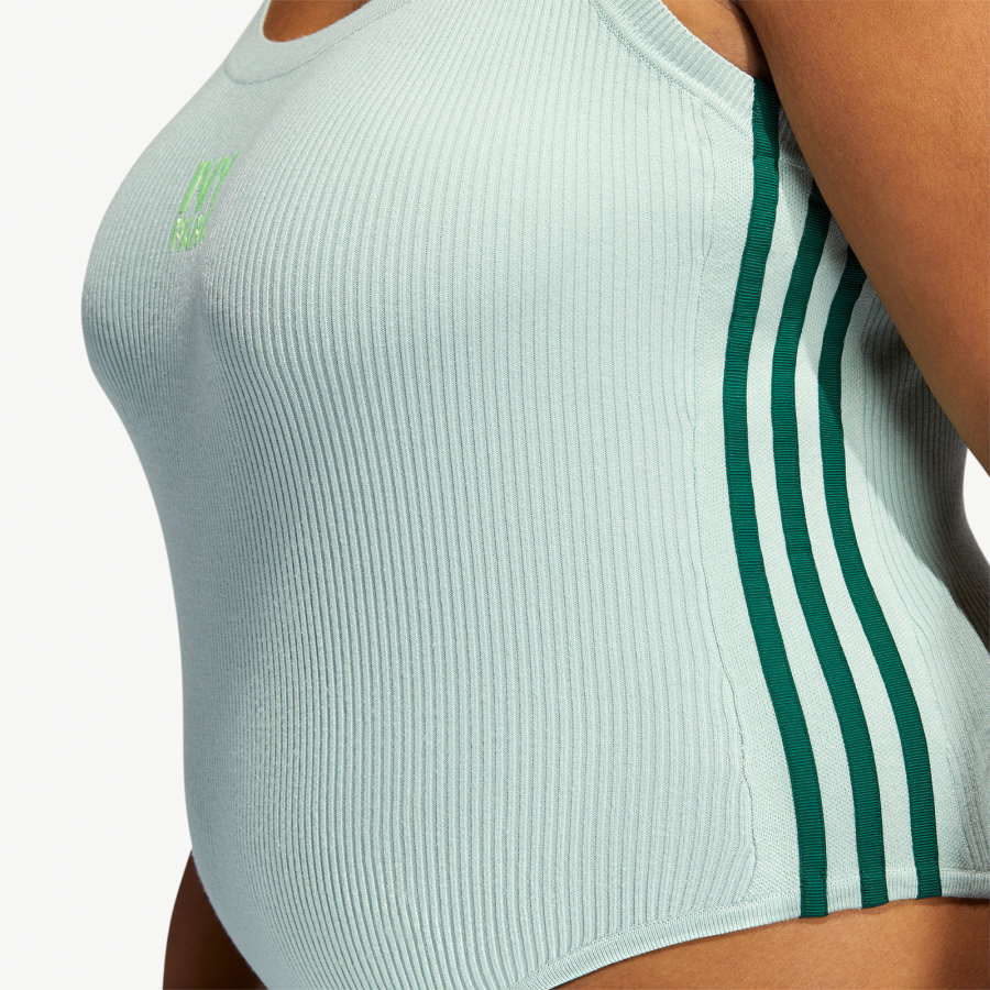 Боди adidas Ivy Park Tank Bodysuit (Plus Size) Green Tint