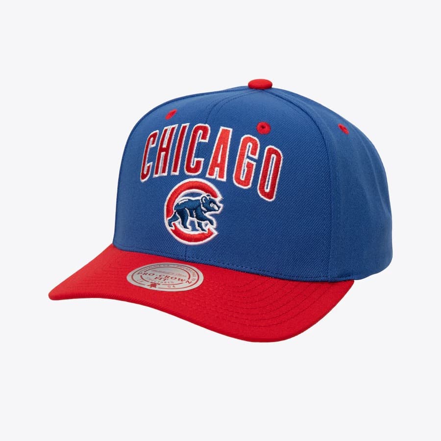 Бейсболка Mitchell & Ness Royal Chicago Cubs All In 2.0 Pro Crown Snapback Hat