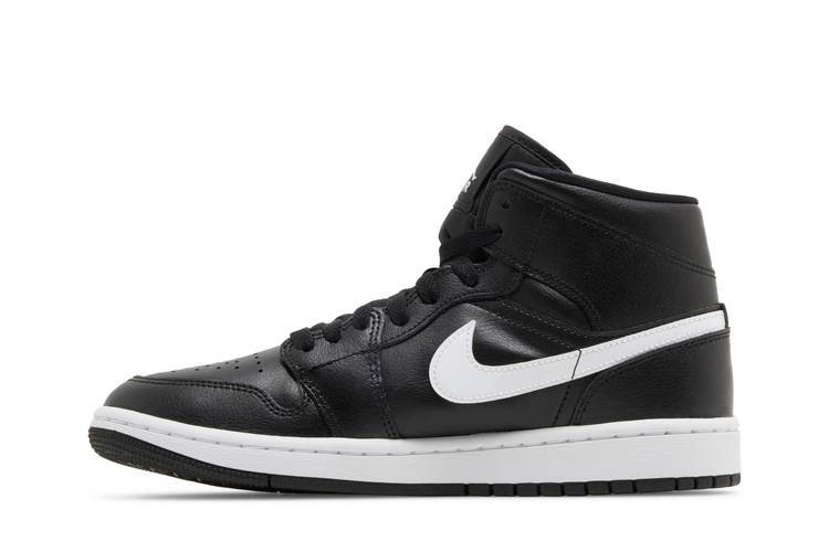 Кроссовки Wmns Air Jordan 1 Mid 'Black White'