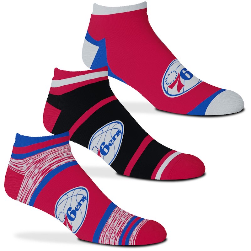 For-Bare-Feet-Philadelphia-76ers-Cash-Three-Pack-Ankle-Socks-1