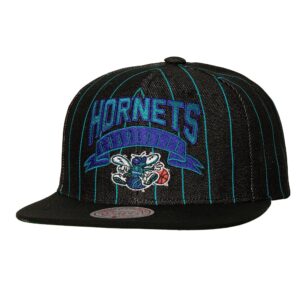 Mitchell-Ness-Dem-Stripes-Snapback-HWC-Charlotte-Hornets-Hat-300x300