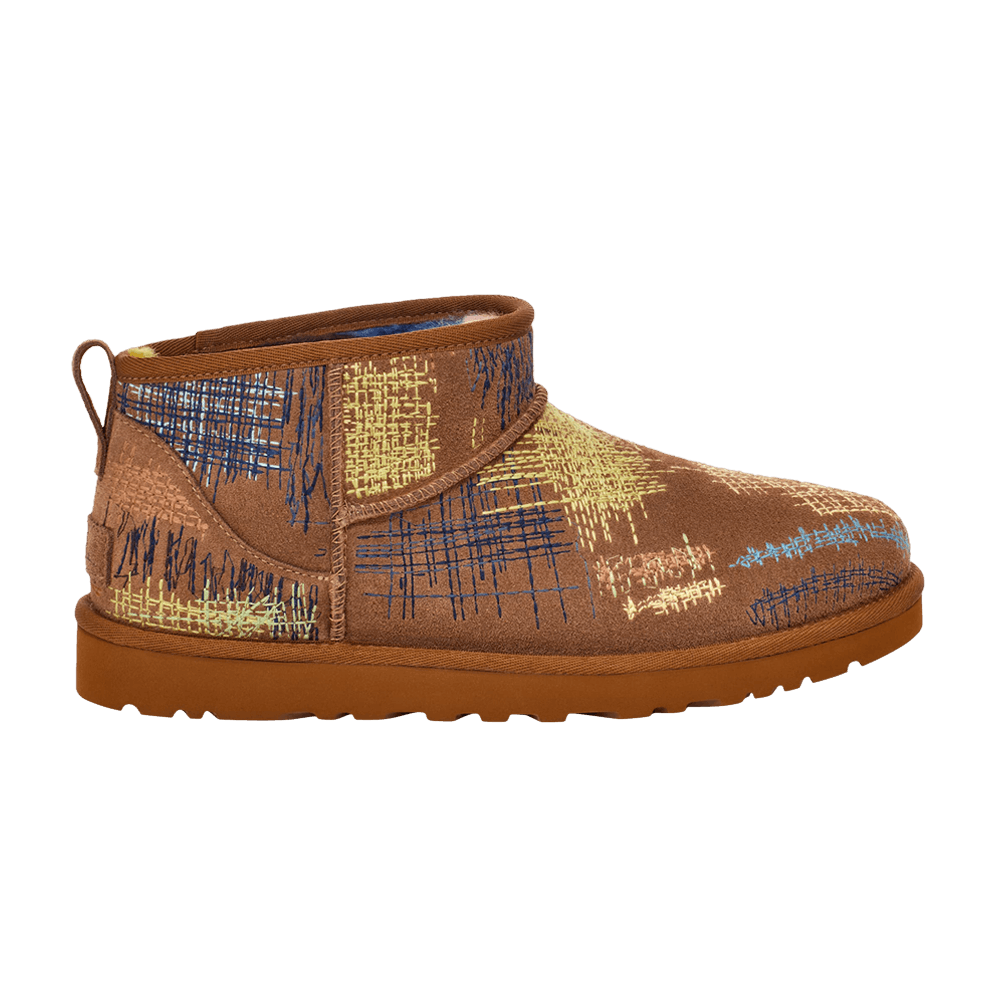 The Elder Statesman x UGG Classic Ultra Mini Boot 'Brown'