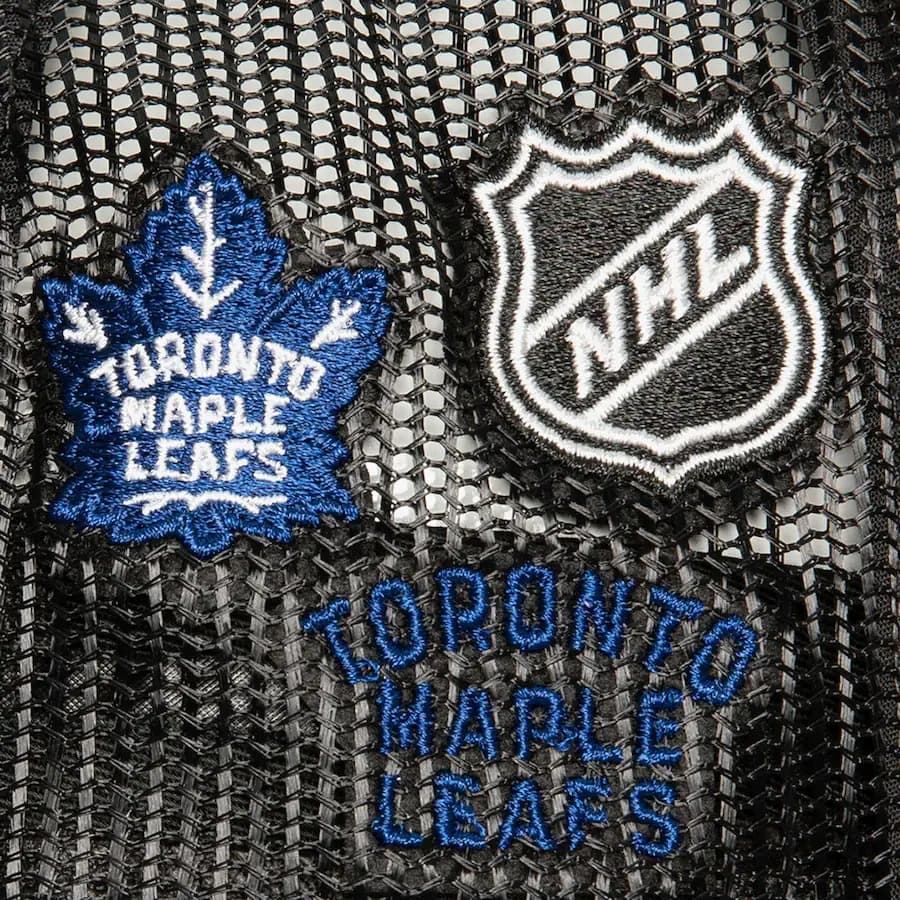 Бейсболка Mitchell & Ness Black Toronto Maple Leafs Times Up Trucker Adjustable Hat