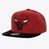 Mitchell-Ness-Red-Black-Chicago-Bulls-Sueduroy-Snapback-Hat-100x100