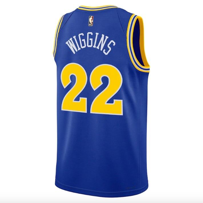 Баскетбольная джерси 2022-23 Golden State Warriors #22 Andrew Wiggins Nike Classic Blue Jersey