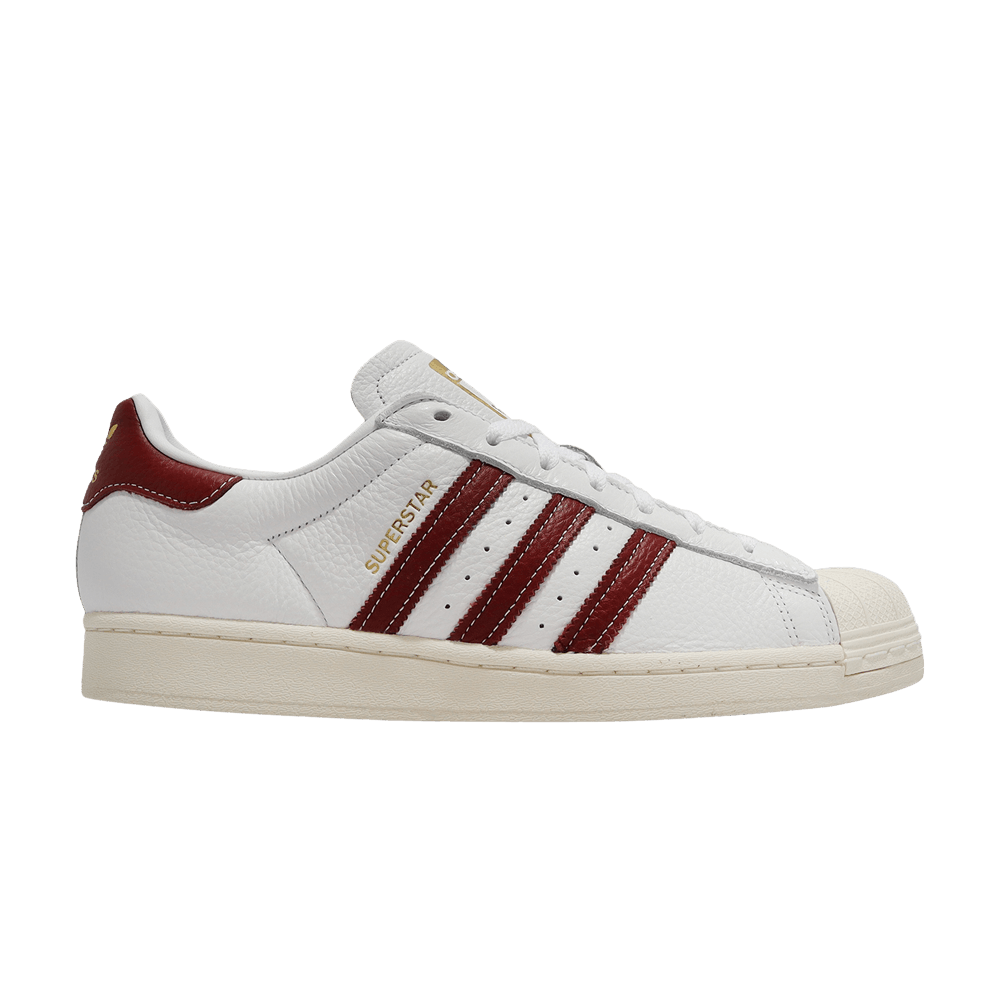 Кроссовки Adidas Superstar 'White Collegiate Burgundy'