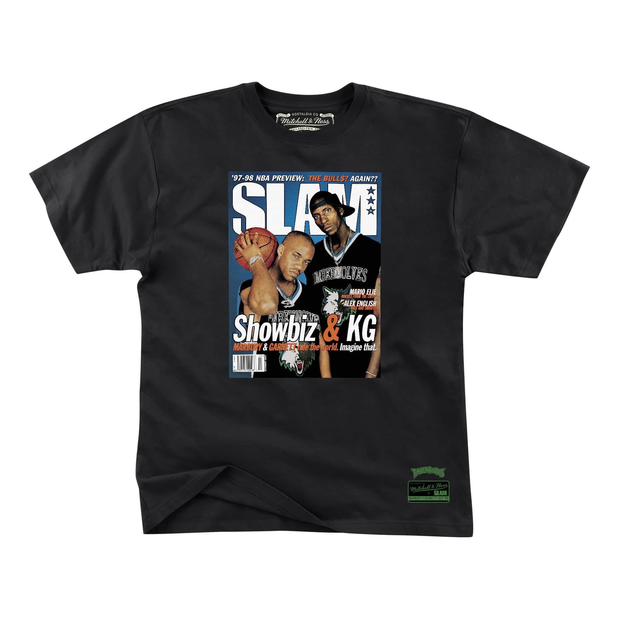 Футболка Mitchell & Ness Slam Cover Tee Minnesota Timberwolves Stephon Marbury