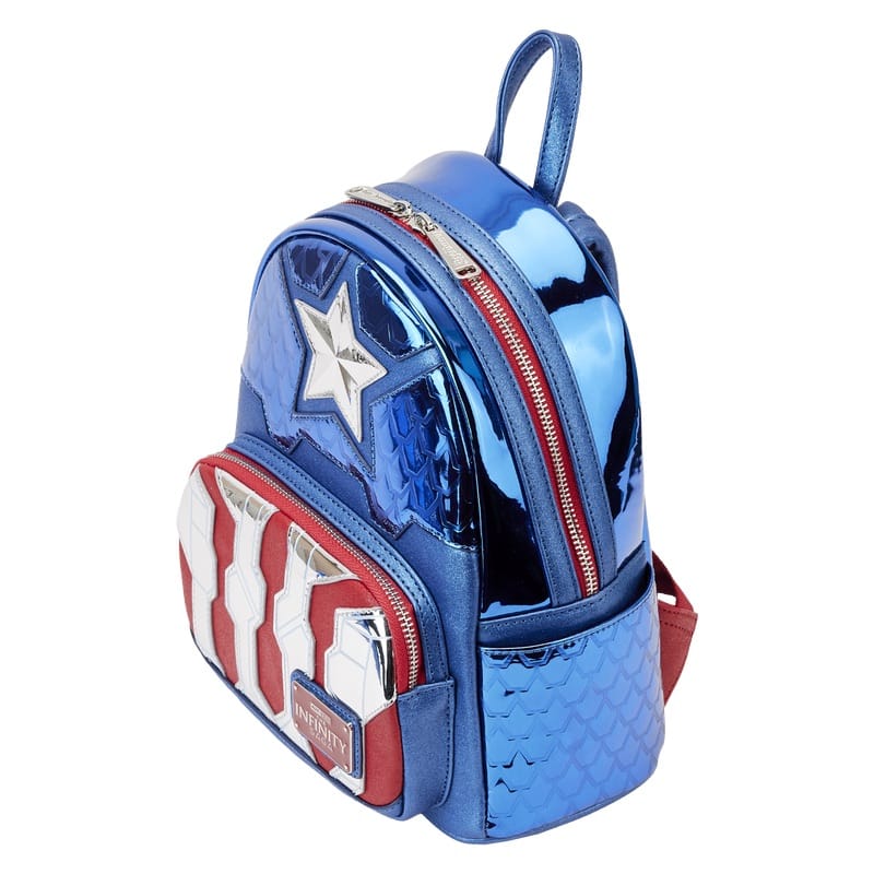 Рюкзак Marvel Metallic Captain America Cosplay Mini Backpack