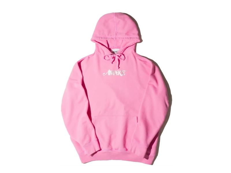 Худи Awake Metallic Foil Logo Hoodie Pink