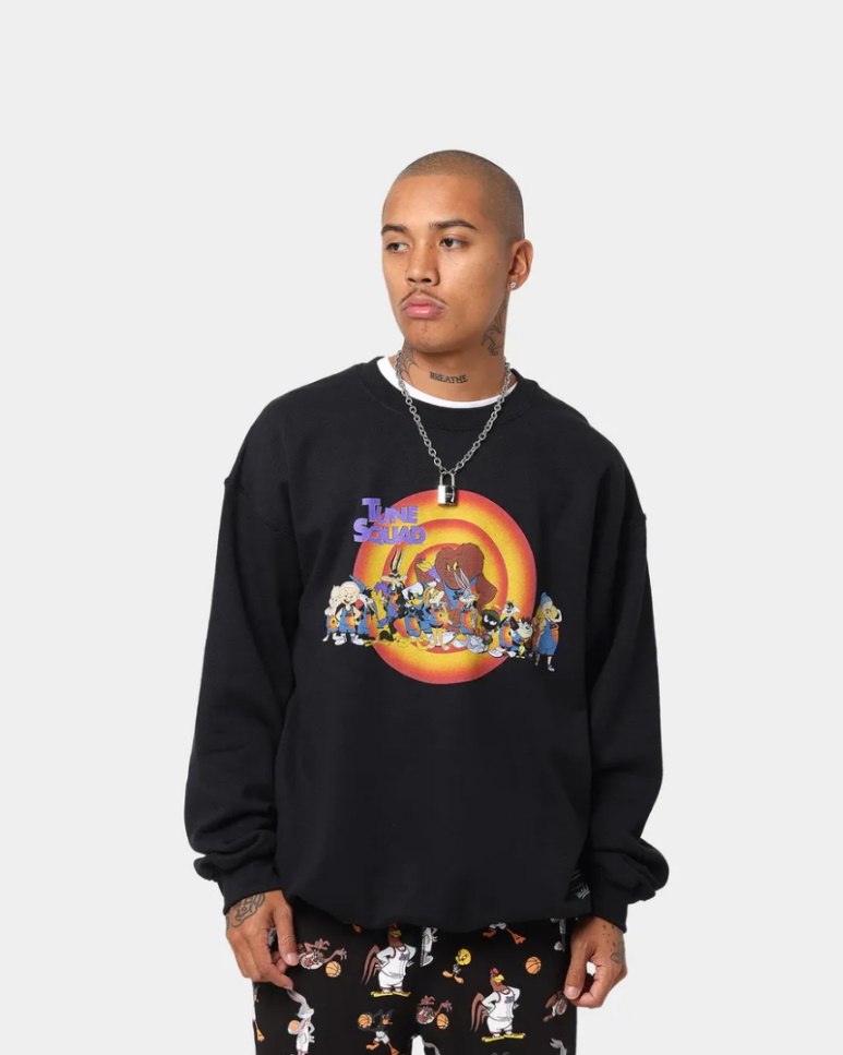 Свитшот Mitchell & Ness Tune Squad Line Up Space Jam Crew Jumper