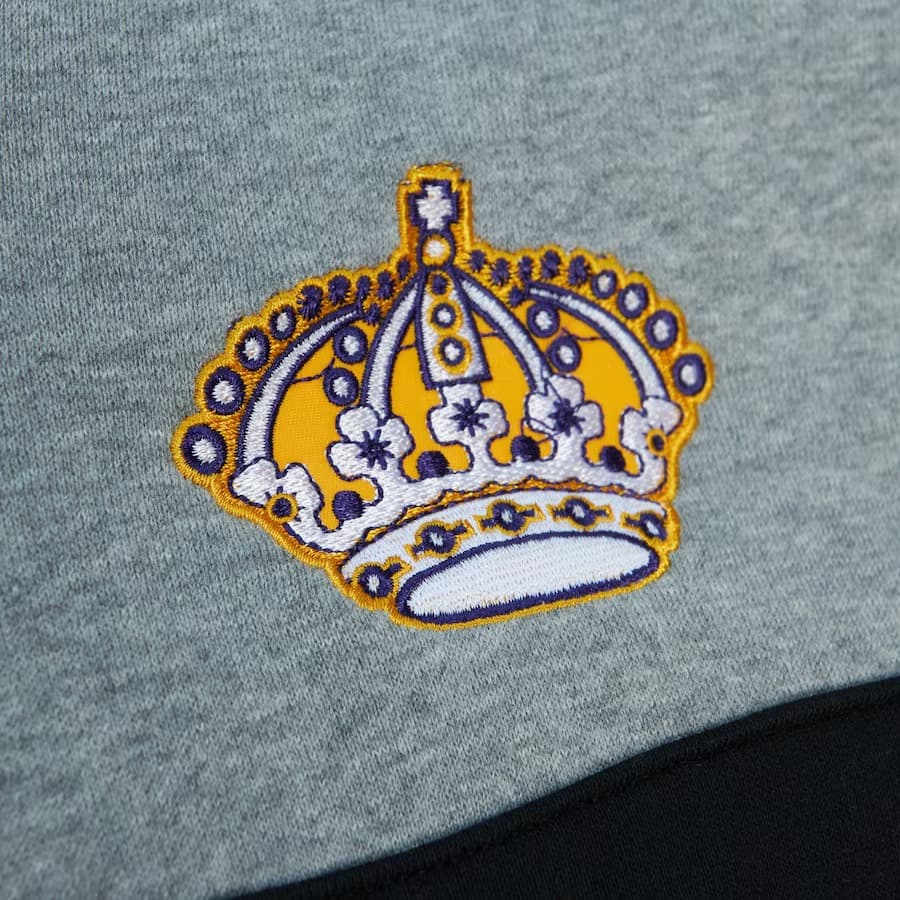 Худи Mitchell & Ness Purple Los Angeles Kings Head Coach Pullover Hoodie