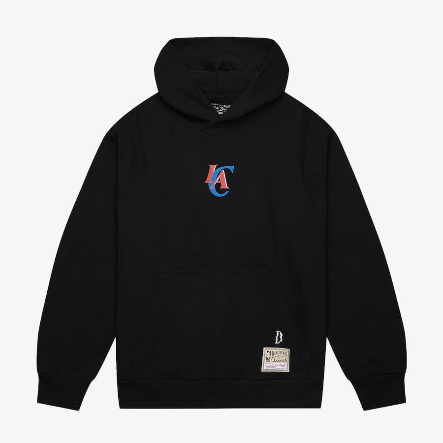 Худи Mitchell & Ness Black LA Clippers SUGA Glitch Pullover Hoodie