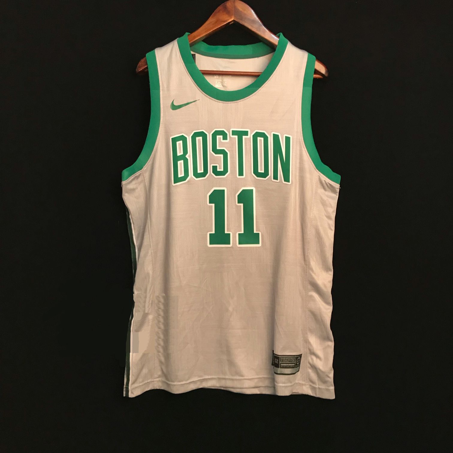 Баскетбольная джерси 2017-18 Kyrie Irving Boston Celtics #11 City Gray
