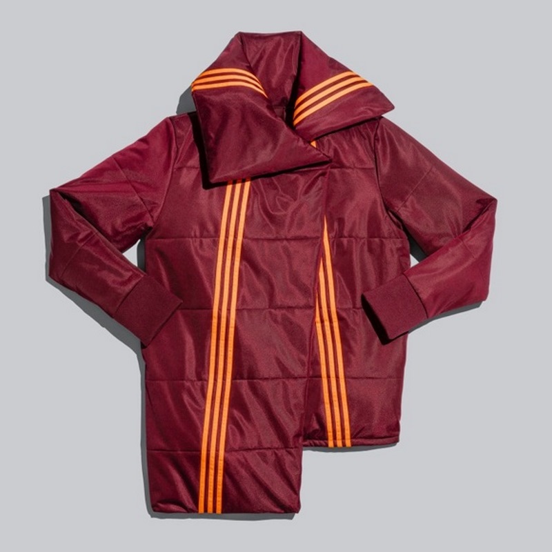 Куртка adidas Ivy Park Asymmetrical Jacket Maroon/Solar Orange