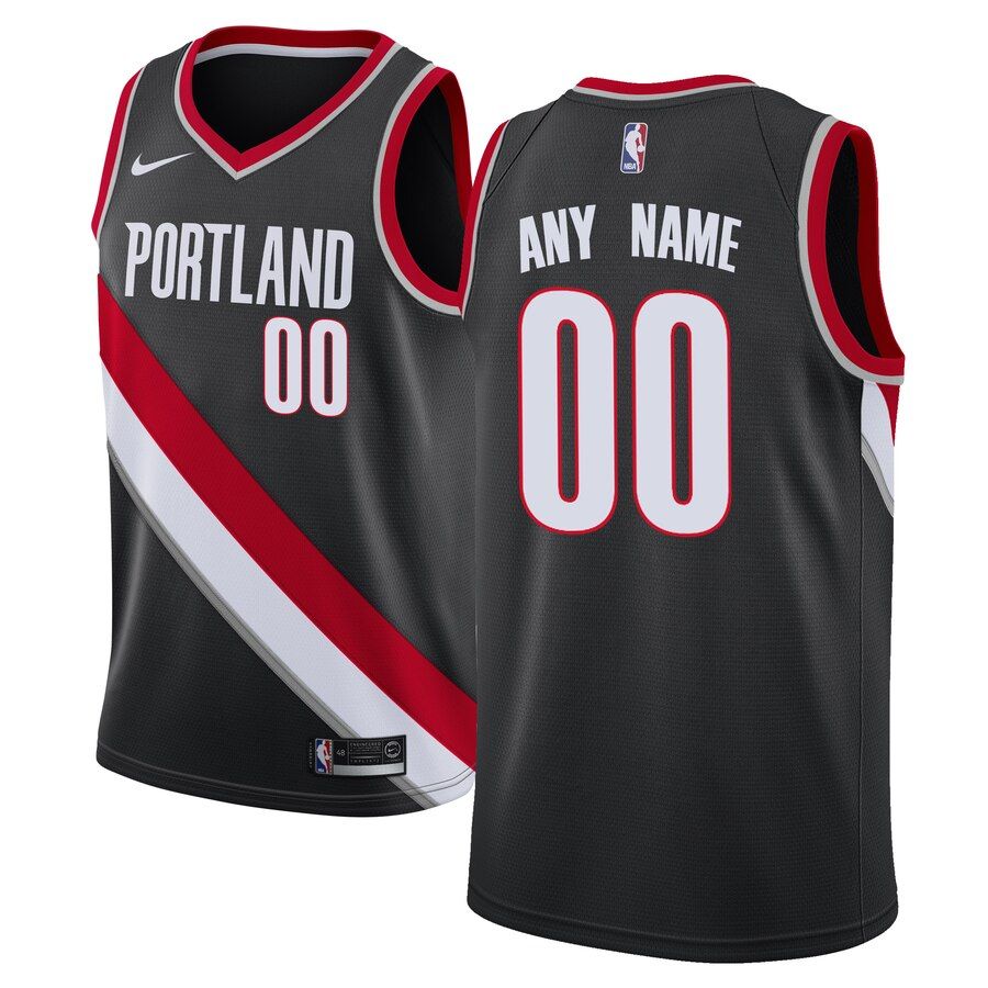 Баскетбольная джерси 2019-20 Portland Trail Blazers Swingman Custom Black Icon Edition