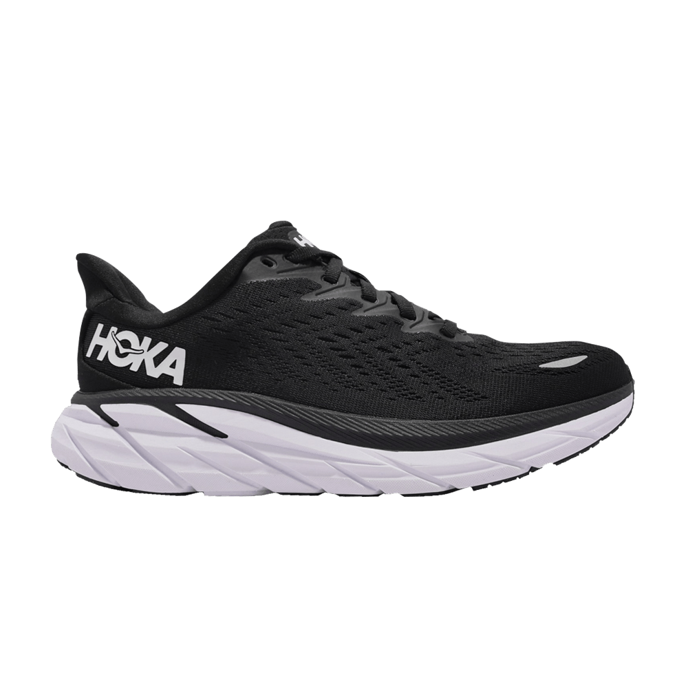 Кроссовки HOKA Wmns Clifton 8 Wide 'Black White'