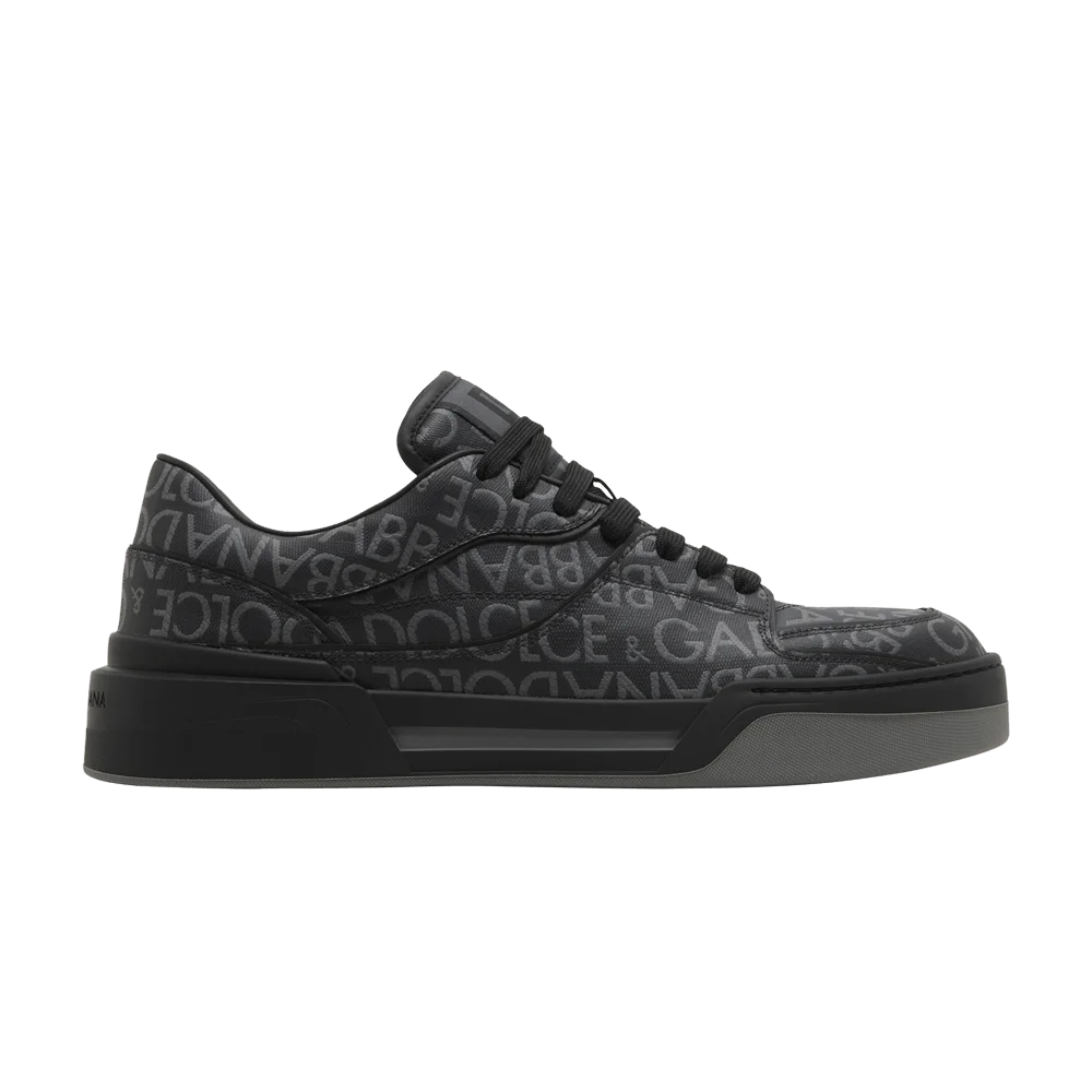 Krossovki-Dolce-Gabbana-New-Roma-Low-Allover-Jacquard-Logo-Black