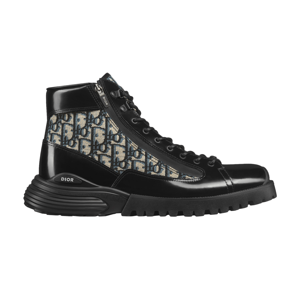 Кроссовки Dior Combat Ankle Boot 'Dior Oblique - Black'