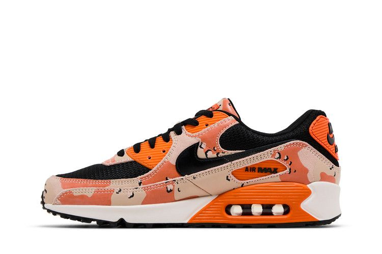 Кроссовки Nike Air Max 90 Premium 'Camo Pack - Bio Beige Safety Orange'