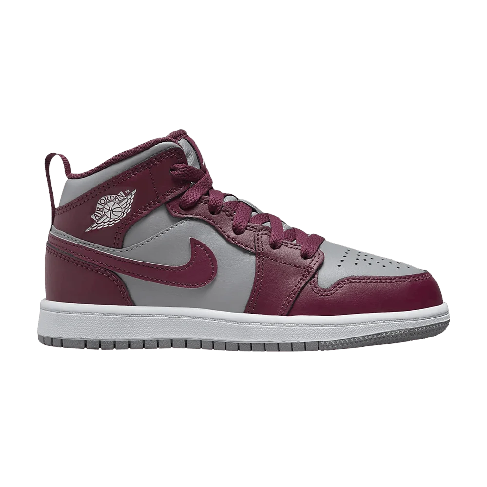 Krossovki-Air-Jordan-1-Mid-PS-Cherrywood-Red