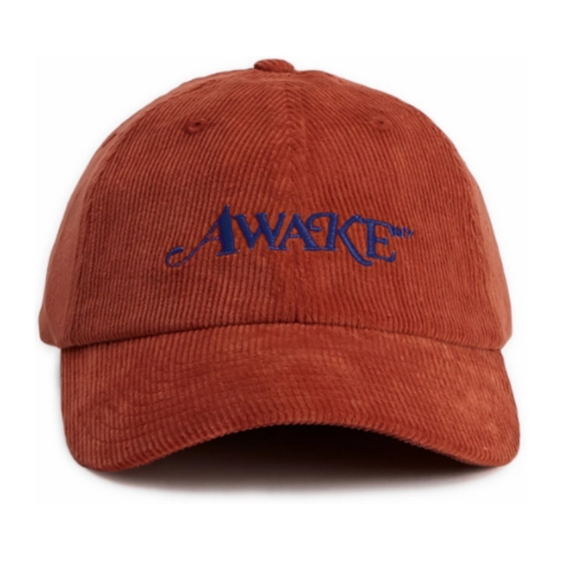 Awake-Corduroy-Classic-Logo-Dad-Hat-Orange